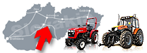 Malotraktory a Traktory na mape